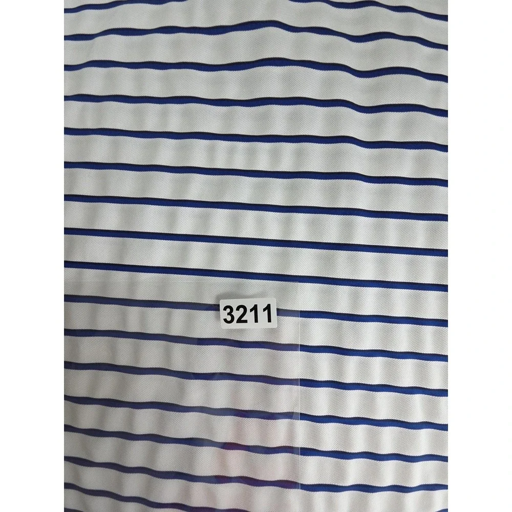 RLX Ralph‎ Lauren Polo Shirt Mens XL White BLUE Stripe Golf Performance Stretch